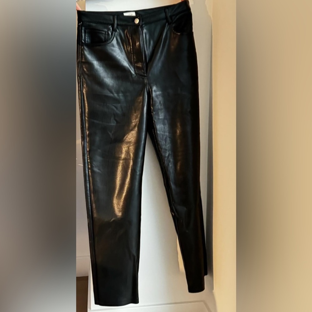 Aritzia vegan leather black pants